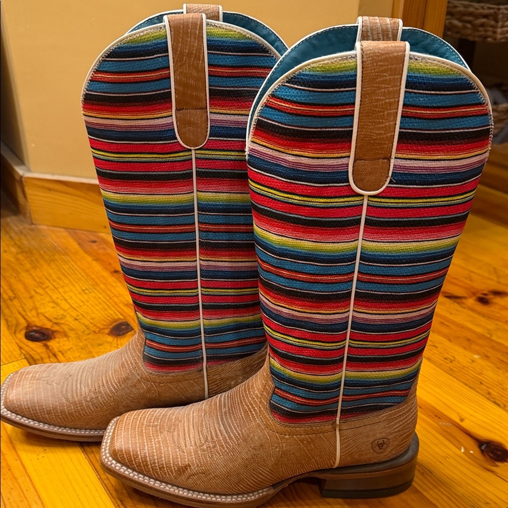 Ariat Multicolor Striped Western Boots